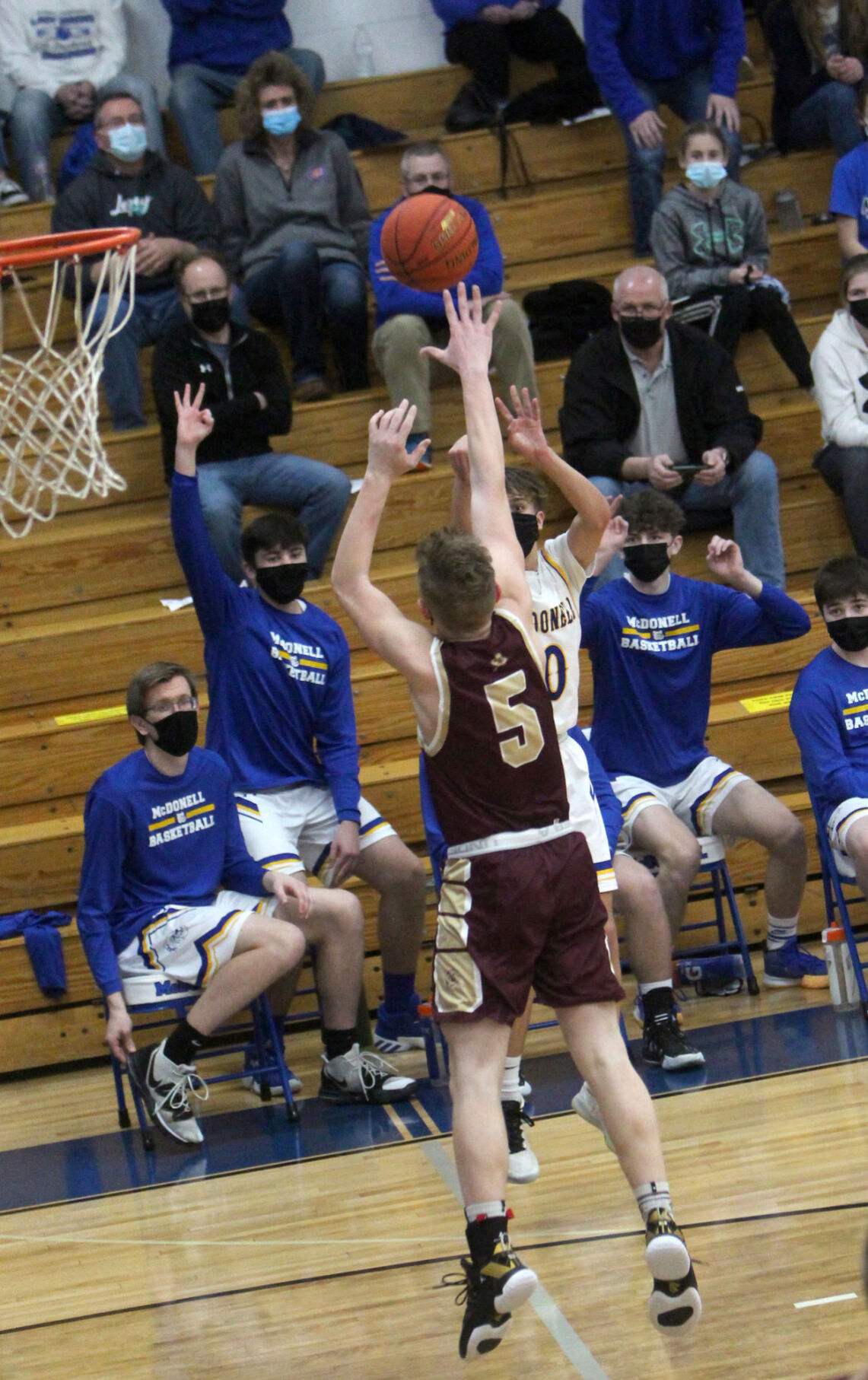 Turtle Lake at McDonell boys basketball 2-27-21